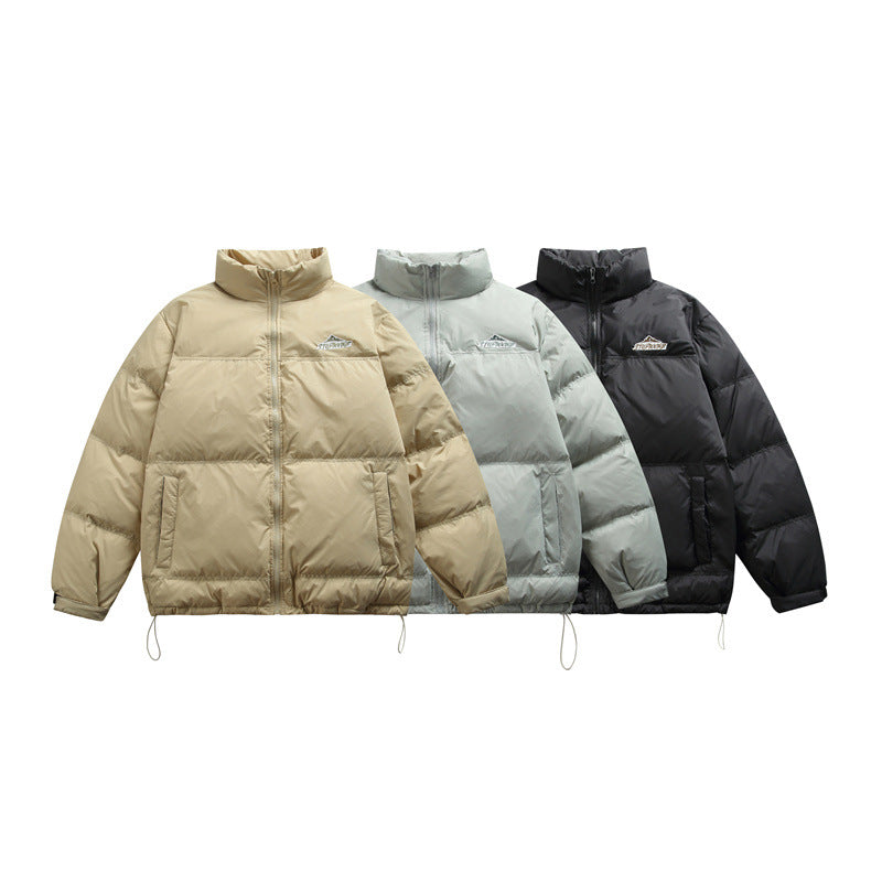 Unisex Boxy-padded thermal jacket with drawstring hem and stand-up collar Mune Fashion