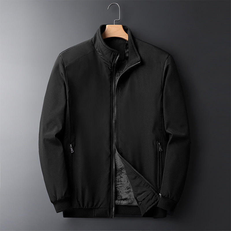 Men's softshell bomber jacket with warming fleece lining Mune Fashion