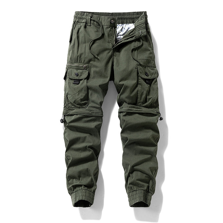 Herren Cargo-Jogginghose im Utility-Stil mit Elastikbund, Kordelzug und Multifachtaschen Mune Fashion
