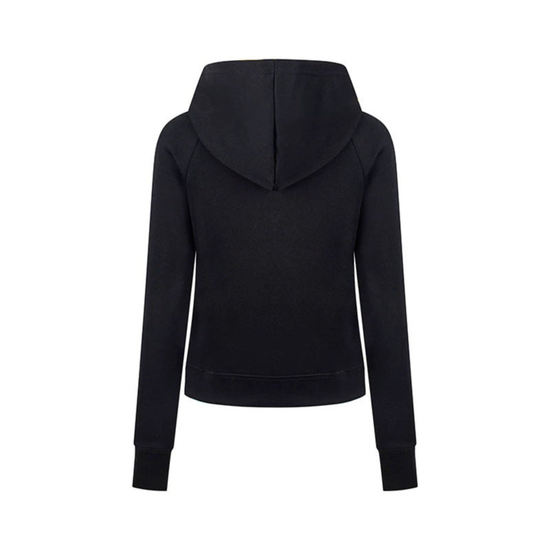 Women’s hooded sweatshirt jacket with oversized zipper and relaxed fit Mune Fashion