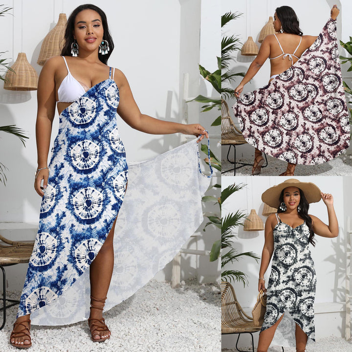 Ladies elegant wrap sarong with modern pattern Mune Fashion