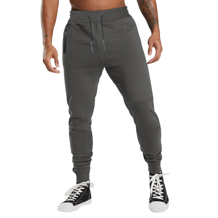 Men's Performance Tapered Jogger Pants with Zipper Side Pockets, Elastic Waistband & Ribbed Ankle Cuffs Mune Fashion