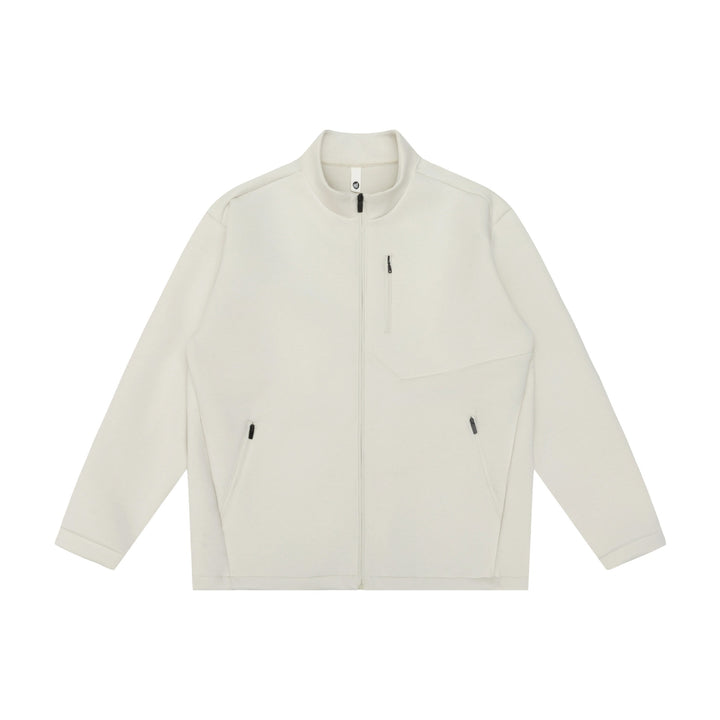 Unisex Minimalistic Short Jacket with Stand-Up Collar and Functional Zipper Pockets Mune Fashion