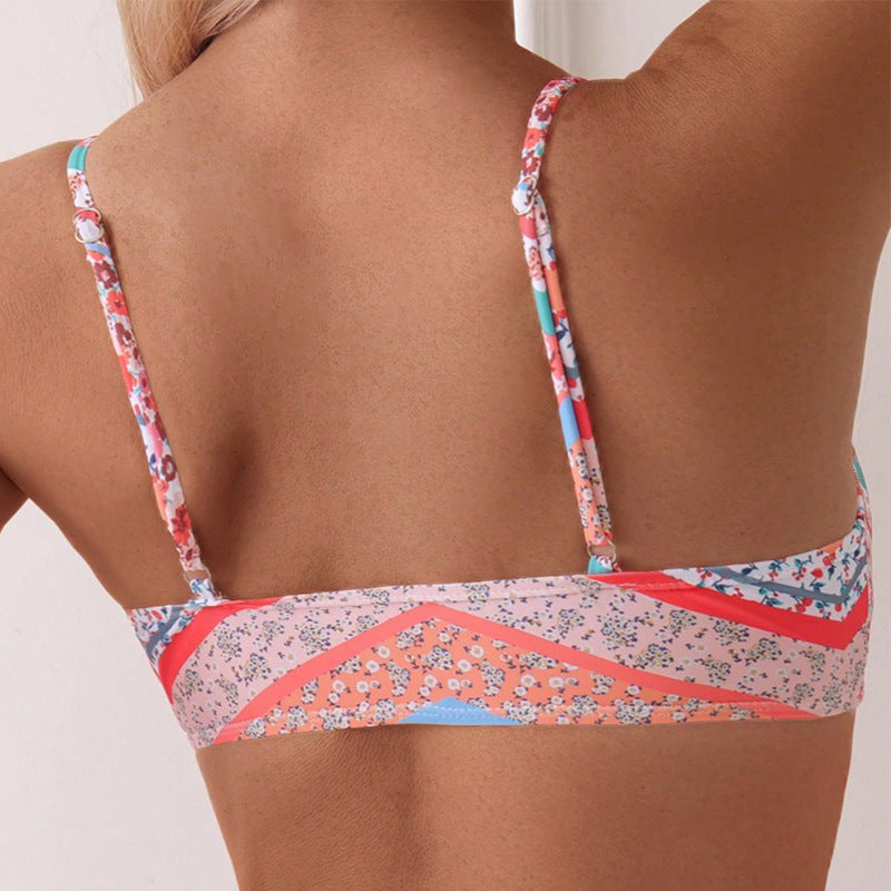 Women’s Floral Padded Bikini with Adjustable Straps Mune Fashion