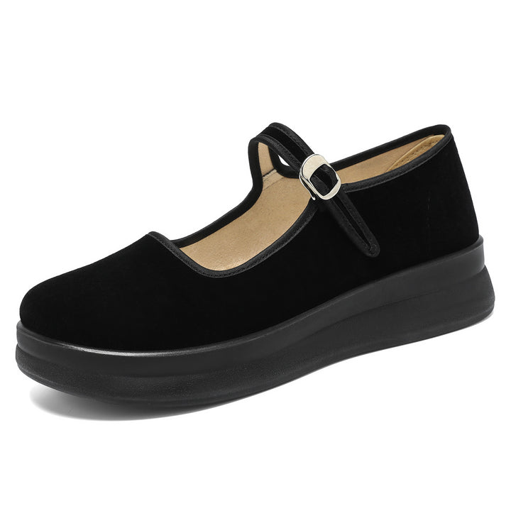 Women nan Mary-Jane platform slipper with adjustable strap and orthopedic comfort sole Mune Fashion