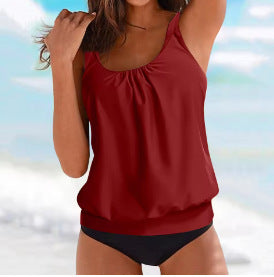 Women’s casual top with gathered hem Mune Fashion