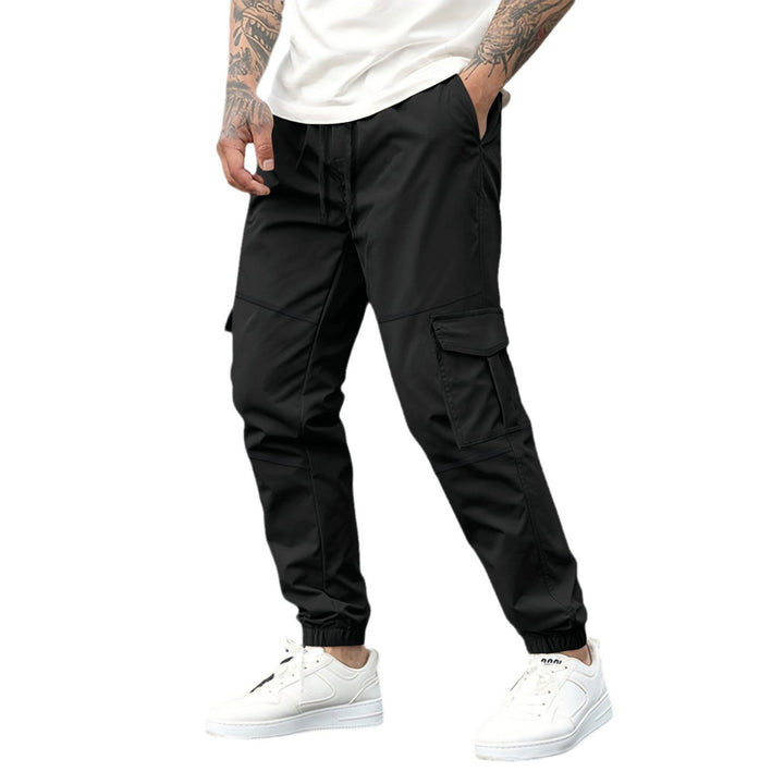 Men's cargo joggers with elastic waistband and practical cargo pockets Mune Fashion