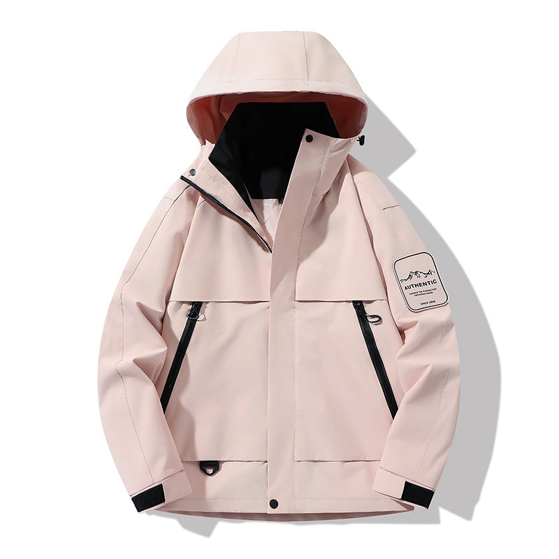 Men's multifunctional waterproof softshell rain jacket with removable fleece inner jacket Mune Fashion