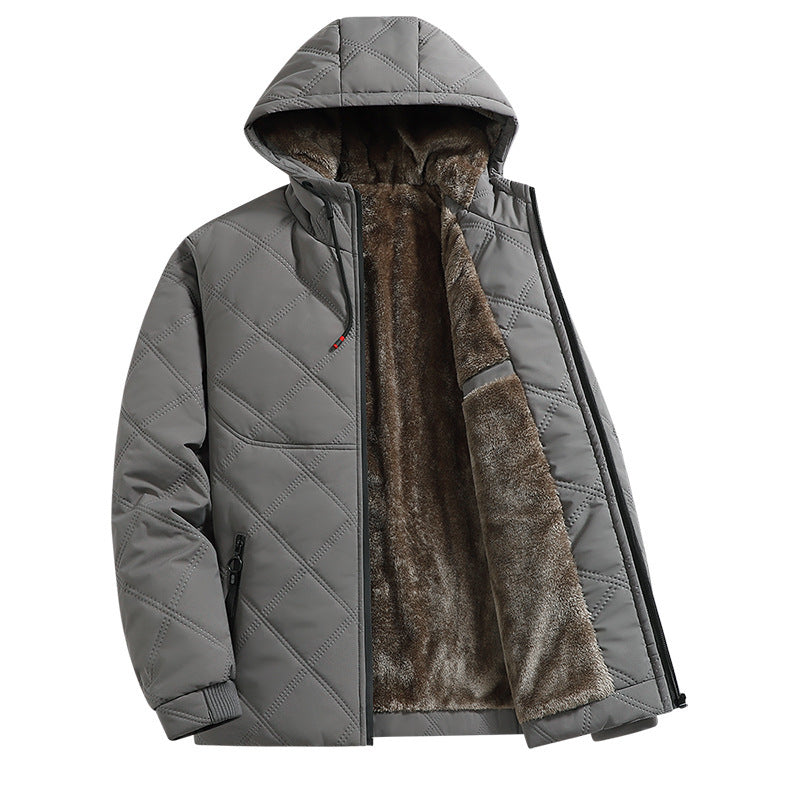 Men's Padded Quilted Jacket with Hood Mune Fashion