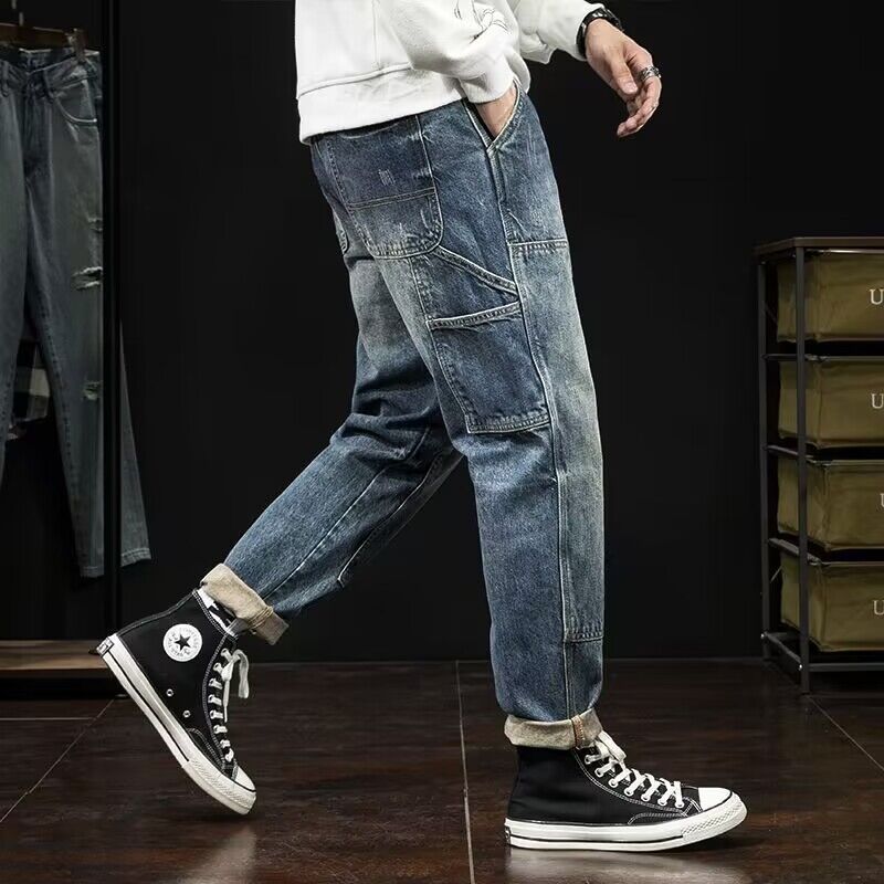 Men's Casual Utility Jeans Mune Fashion