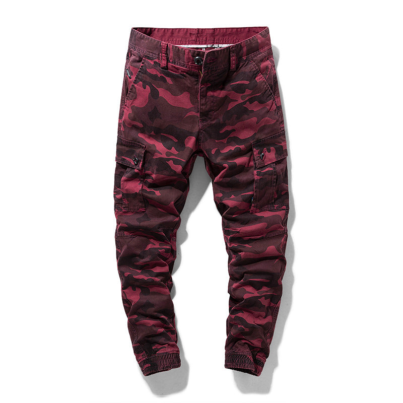 Herren Camo-Utility-Joggerhose mit verstärkten Kniepaneelen und elastischem Knöchelabschluss Mune Fashion