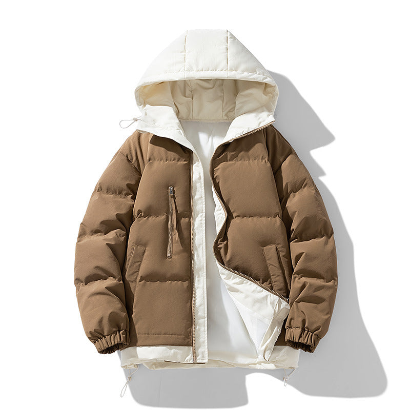Unisex  reversible insulated hooded puffer jacket with zip utility pockets Mune Fashion