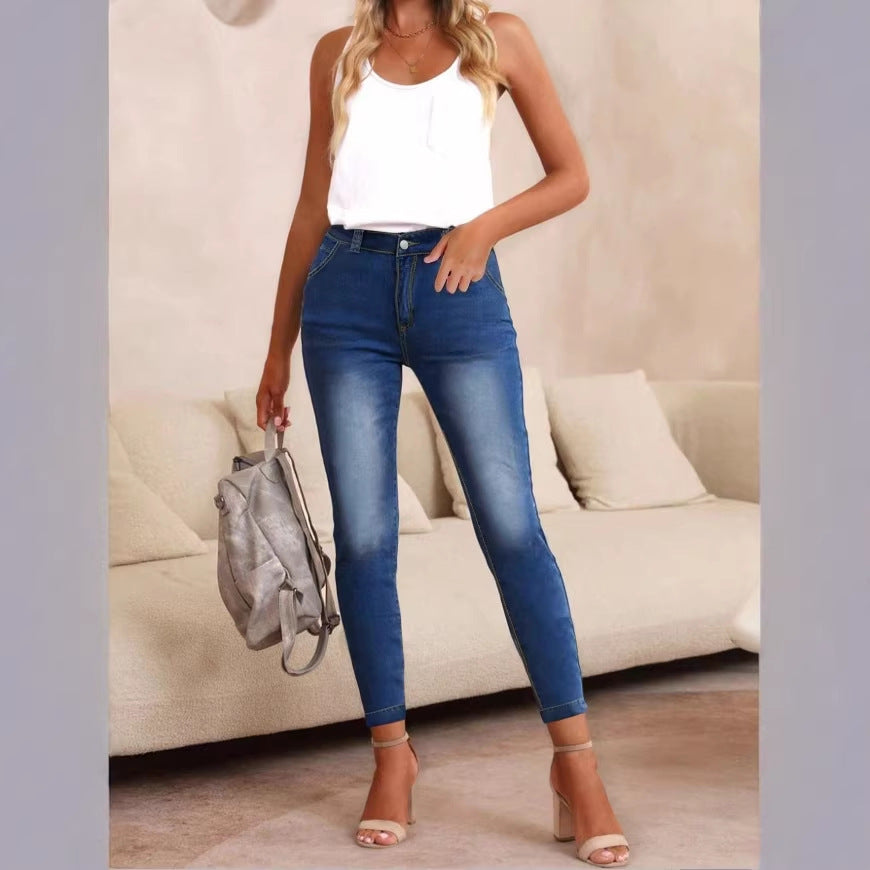 Women's High-Waist Skinny Jeans made of elastic Stretch Denim Mune Fashion