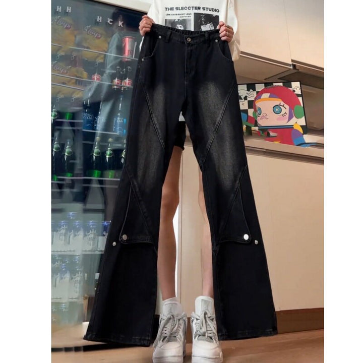 Women's Fashionable High-Waist Jeans Mune Fashion