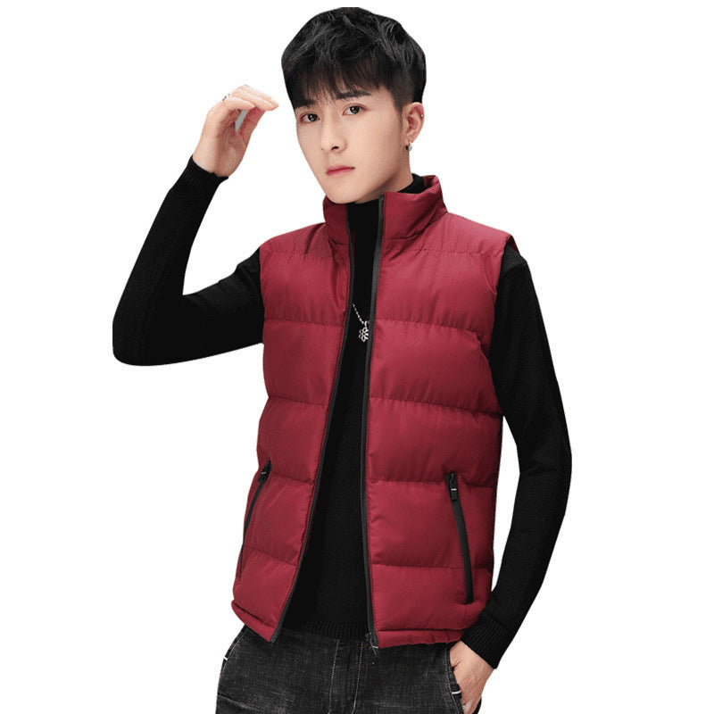 Men's quilted thermal waistcoat with stand-up collar and zippered pockets Mune Fashion
