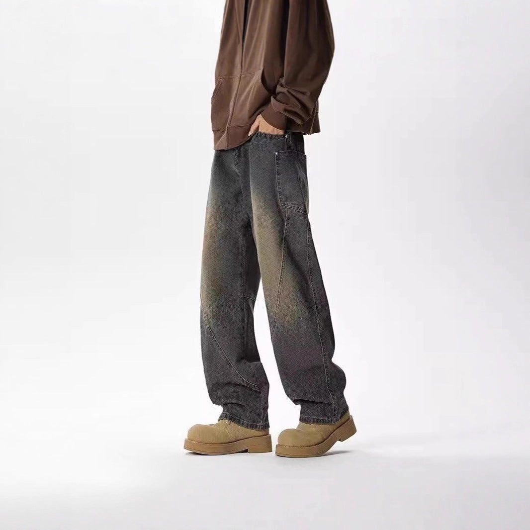 Men's Wide-Cut Casual Jeans Mune Fashion