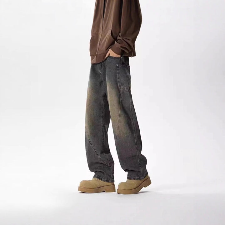 Men's Wide-Cut Casual Jeans Mune Fashion