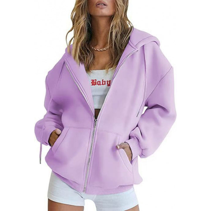 Women Oversized Hoodie Jacket Mune Fashion