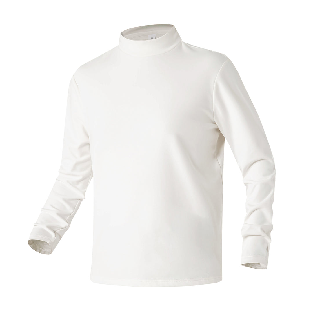 Damen Slim-Fit Langarmshirt mit Stehkragen aus funktionalem Jersey Mune Fashion