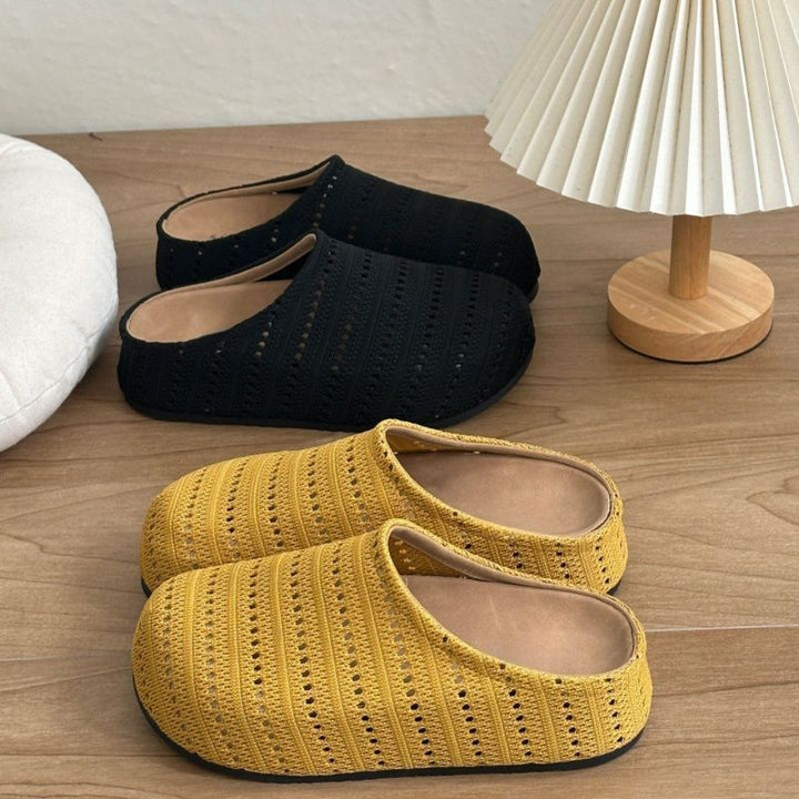 Women Lightweight Knit Slippers with Padded Comfort Footbed Mune Fashion