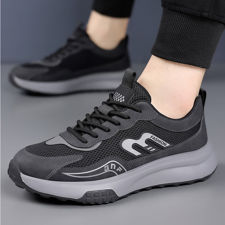 Men's Platform Sneaker with Breathable Mesh and Ergonomic Cushioning Mune Fashion