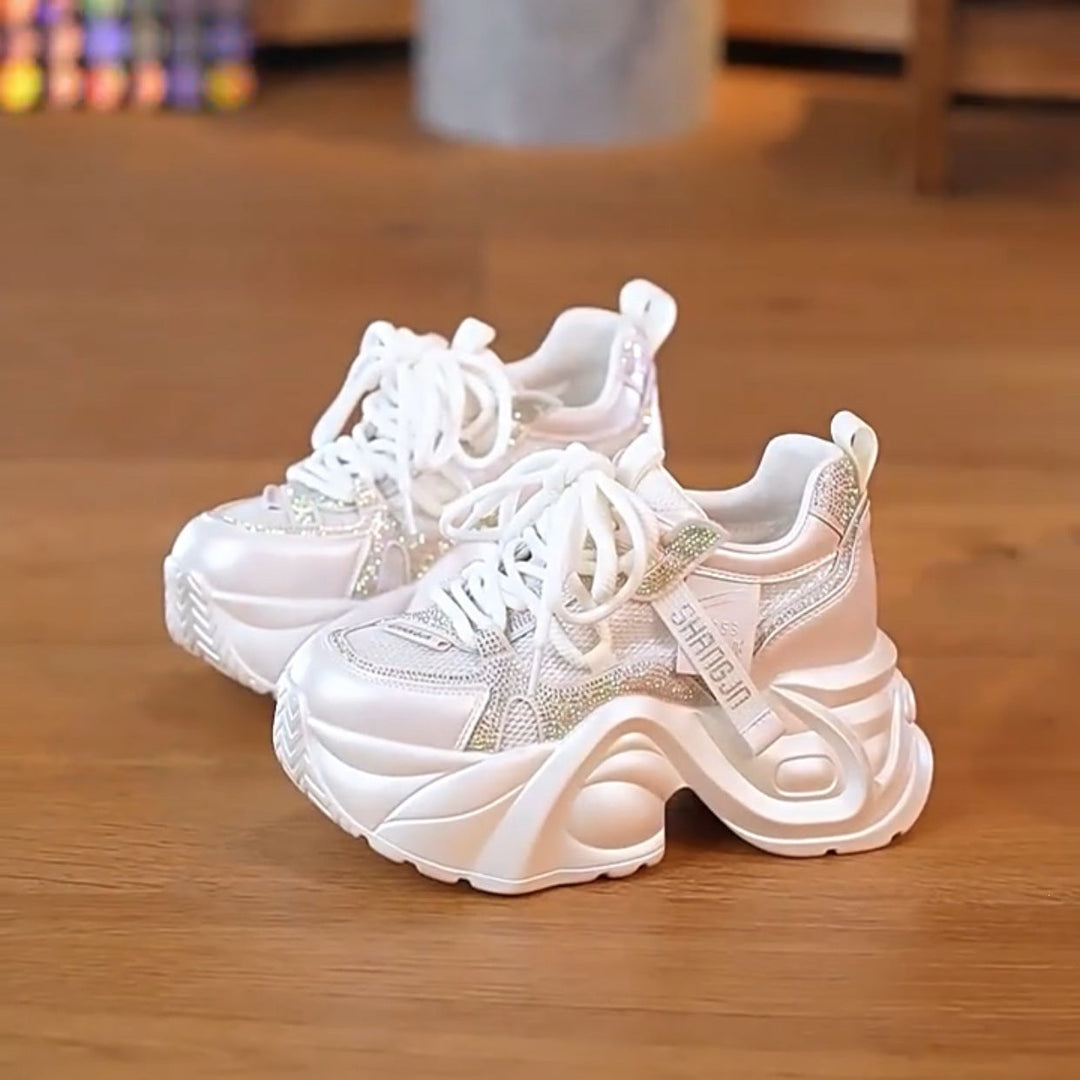 Ladies Chunky Sneakers with reflective elements and innovative cushioning Mune Fashion
