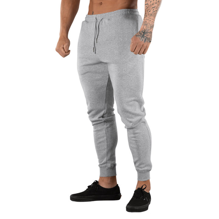 Men's slim fit fleece lounge pants with drawstring, side pockets, and ribbed cuffs Mune Fashion