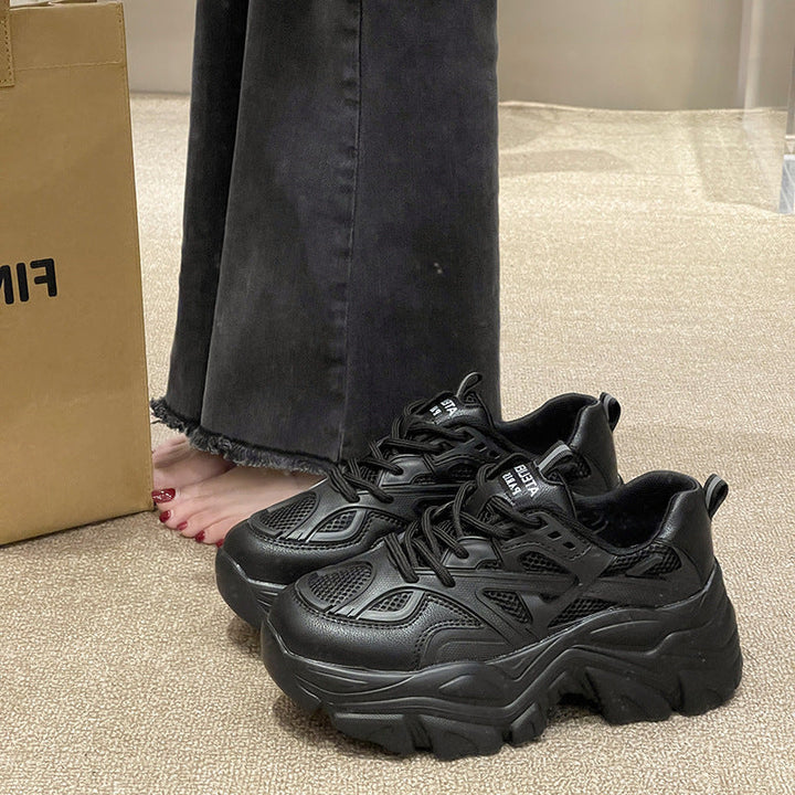 Women's Sporty Chunky Sneakers with Breathable Mesh Upper Mune Fashion