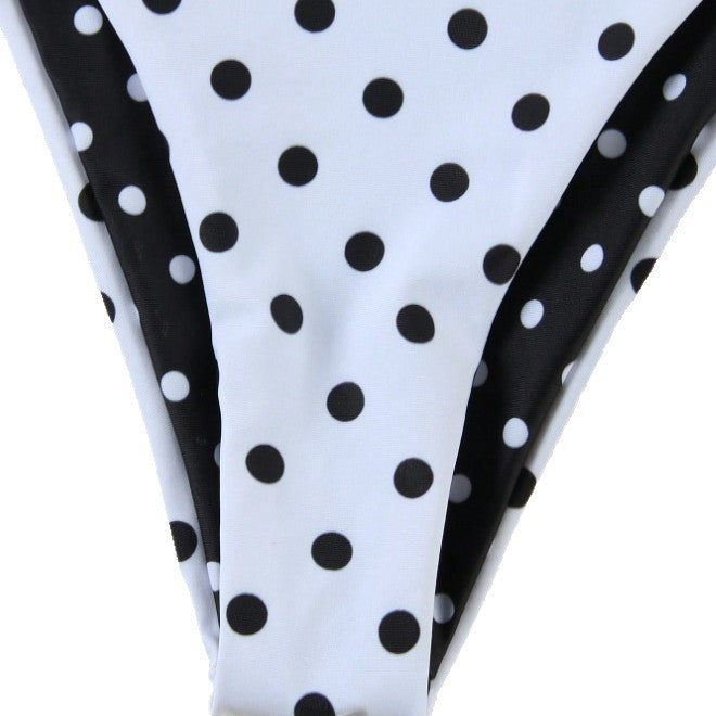 Women's triangle bikini with elegant polka dot pattern Mune Fashion
