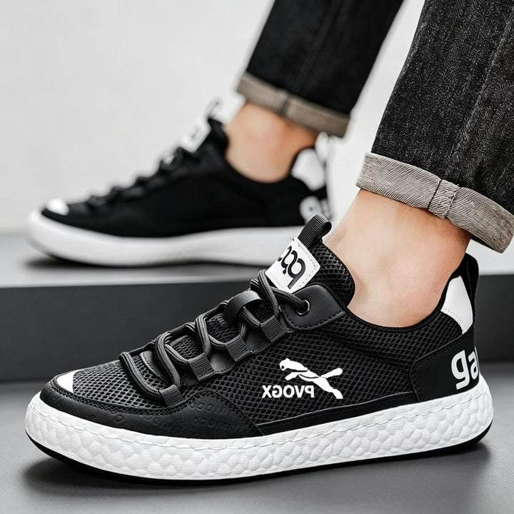 Men's Athletic Mesh Sneakers with Breathable Design Mune Fashion