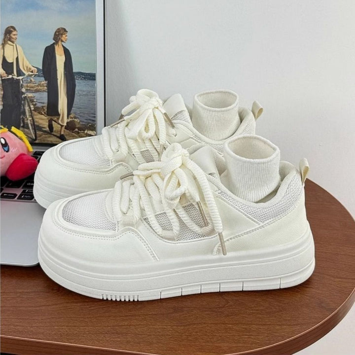 Women’s fashion sneakers with raised shaft and cushioning sole Mune Fashion