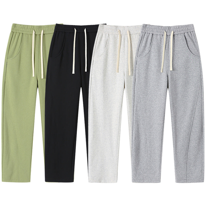Men's ultra-wide cut fleece lounge pants with drawstring and straight leg Mune Fashion