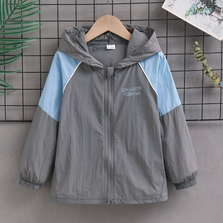 Unisex nan lightweight hooded windbreaker with contrast sleeves and elastic cuffs Mune Fashion