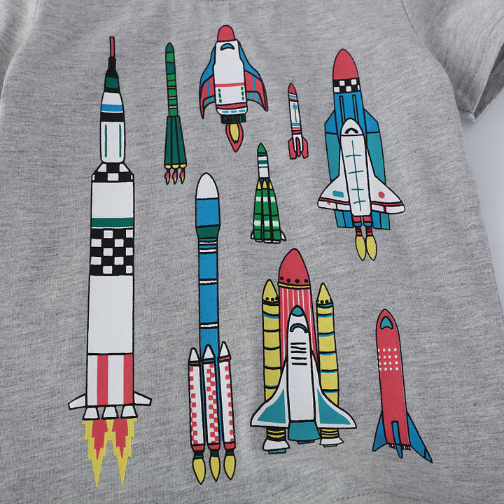 Boys T-shirt with rocket motifs Mune Fashion