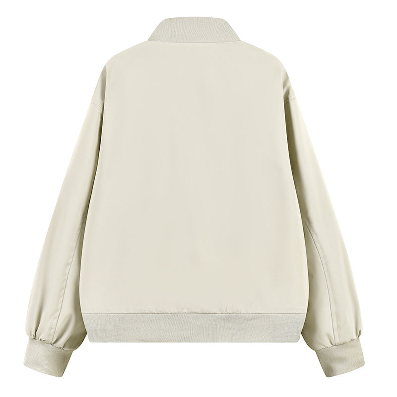 Men's lightweight bomber jacket with stand-up collar, elastic cuffs, and side slip pockets Mune Fashion
