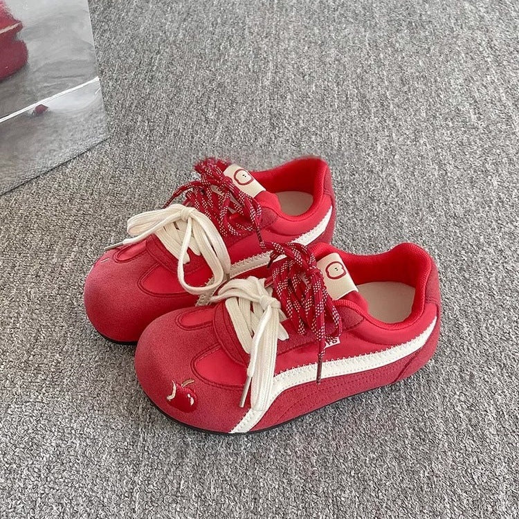 Women's Sporty Sneakers with Innovative Lacing and Colorful Design Mune Fashion
