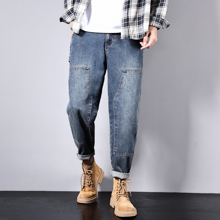 Men's Comfortable Vintage Cargo Jeans Mune Fashion