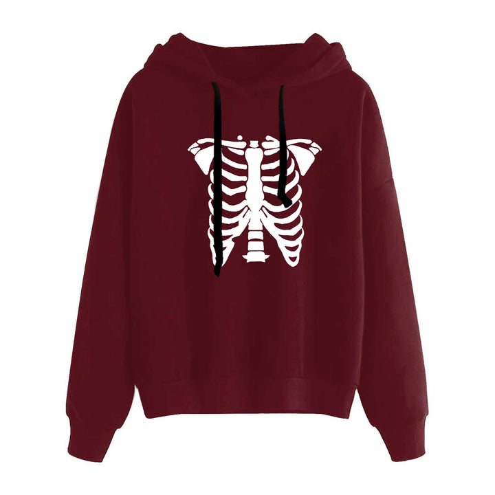 Women's casual oversized hoodie with heart and paw print, drawstring and ribbed cuffs Mune Fashion