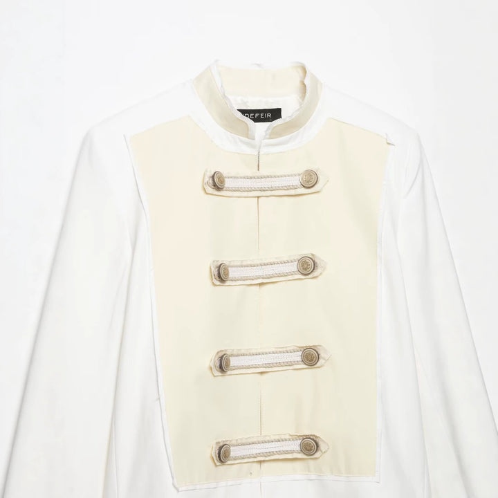 Ladies short jacket in a military-inspired look with cord application Mune Fashion