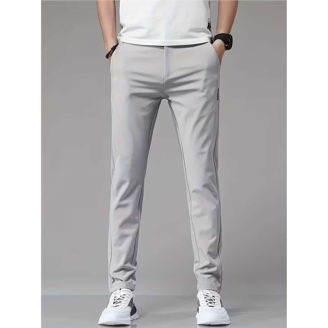 Men's Functional Sports Pants with Elastic Waistband and Side Zippers Mune Fashion