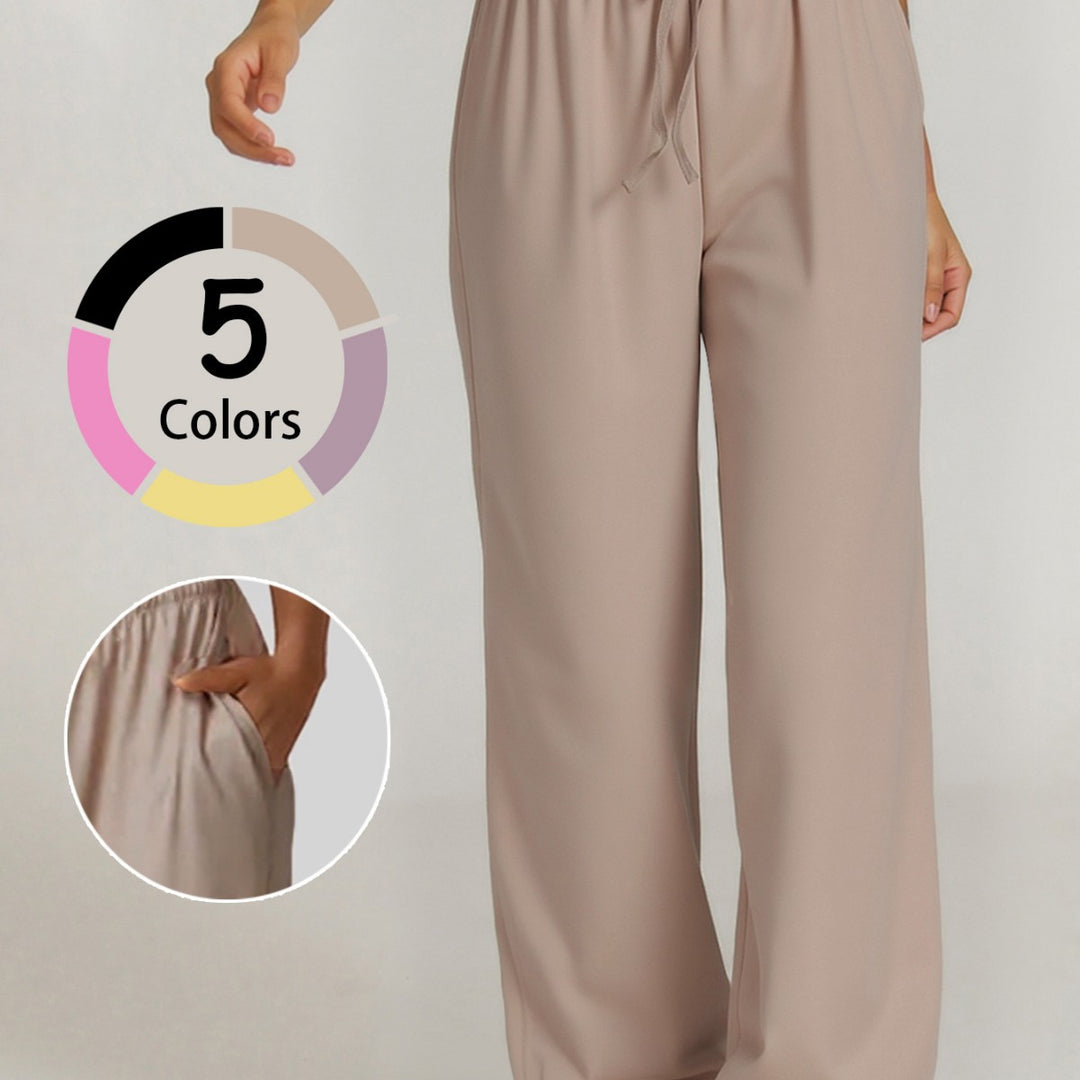 Women Soft Hoodie Pants with Elastic Mune Fashion