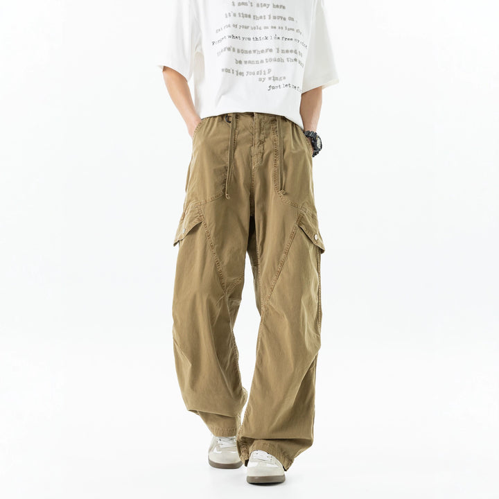 Herren Extraweite Baggy‑Cargohose im Utility‑Workwear‑Look mit elastischem Bund Mune Fashion