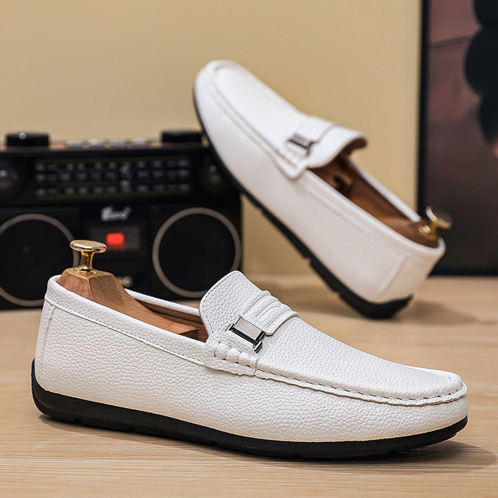 Men's Elegant Moccasins with Fashionable Accents Mune Fashion