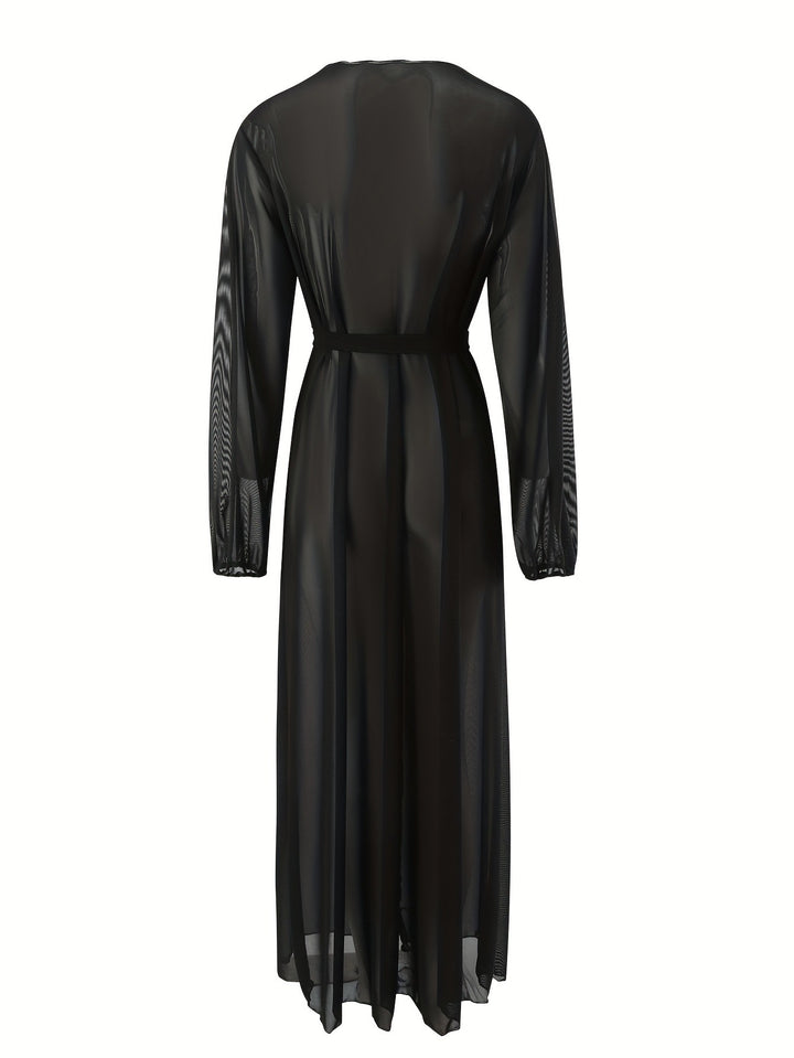 Women Transparent Maxi Dress Mune Fashion