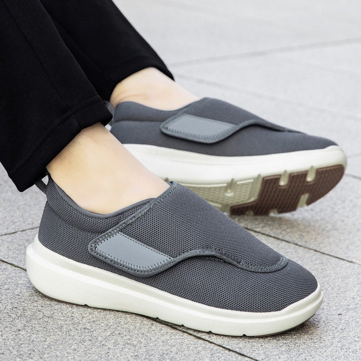 Men's Breathable Slip-On Sneakers with Velcro Closure Mune Fashion
