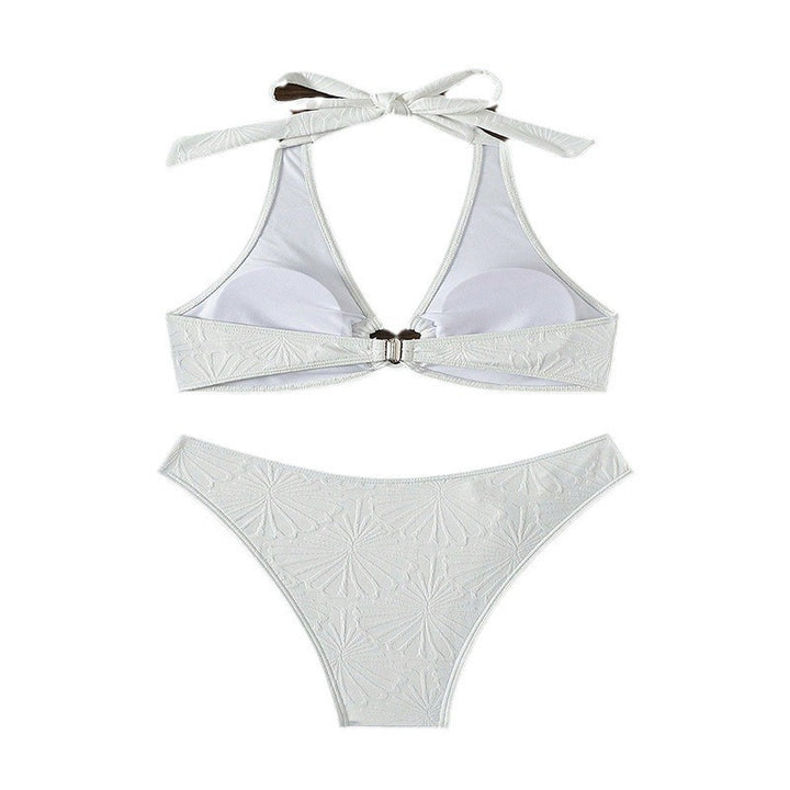 Women's Triangle Bikini with Heart Detail and Fashionable Cut Mune Fashion