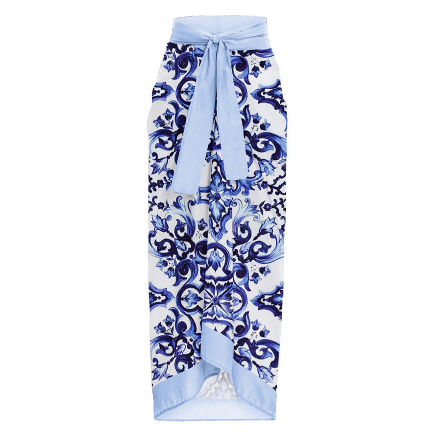 Women's bikini set with floral pattern and elegant ruffle details Mune Fashion