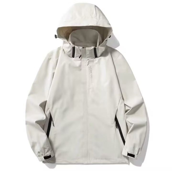 Men's Lightweight Softshell Functional Jacket with Breathable Mesh Lining and Adjustable Hood Mune Fashion