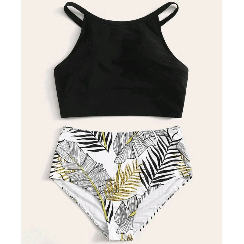 Women’s bikini set with high-cut bottoms and sporty top Mune Fashion