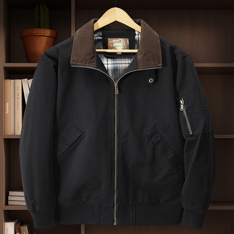 Men's Cord Collar Field Jacket Mune Fashion